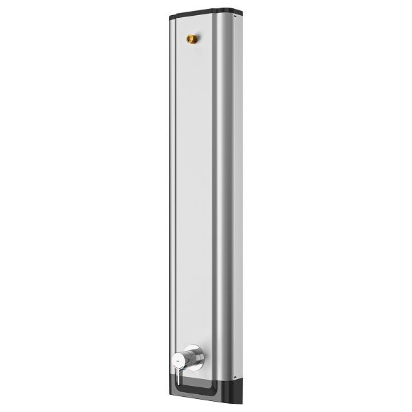 KWC Duschpaneel, F5, Edelstahl, Thermostat, Einhebelmischer, für Duschkopf, Hygieneoption, 2030066541