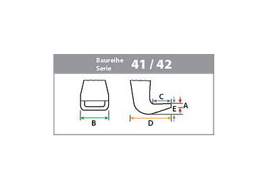 Kukko 3-armige Universal Abzieher mit schwenkbaren Abzughaken, A: 5 mm, B: 34 mm, C: 23 mm, D: 35 mm, E: 15 mm, 42-5-200-S