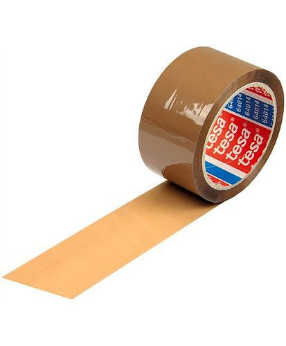 tesa PP-Klebeband 64014, 50 mm breit x 66 m, Stärke 45µ, braun, VE: 36 Rollen, 299498