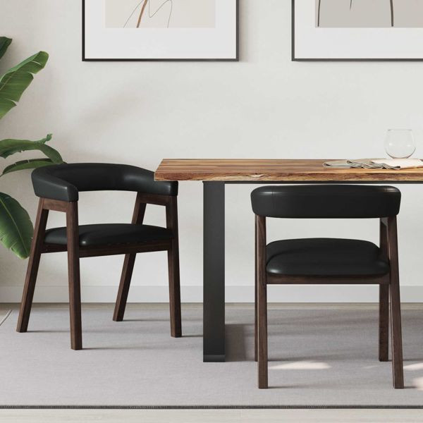 vidaXL Esszimmerstühle 2 pcs Hellbraun 54 x 57 x 73 cm, 42020421