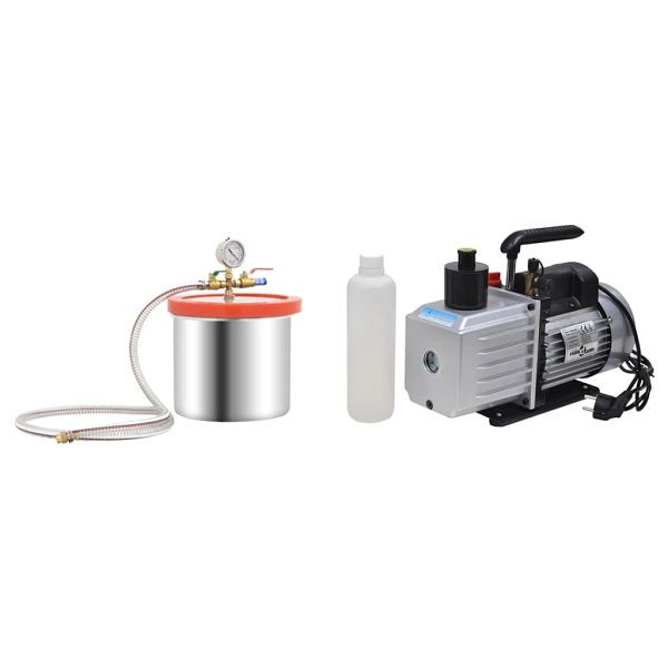 vidaXL Vakuumkammer mit 2-stufiger Pumpe 7,4 L, 3100542