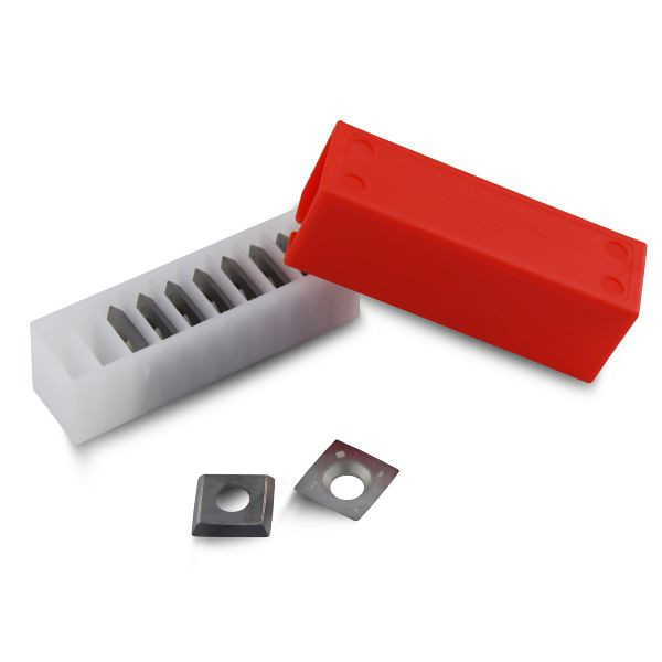BAMATO HM Wendeplatten 15x15x2,5mm für Spiralmesserwelle, HMSPC1515