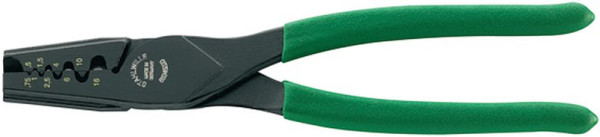 STAHLWILLE Aderendhülsenzange Nr.6634 Länge 220mm Kopf brüniert Griffe Kunststoff-Hülle geraut Crimp Bereich 0,25 0,5 0,75 1 1,5 2,5 4 6 10 16mm², 66346220
