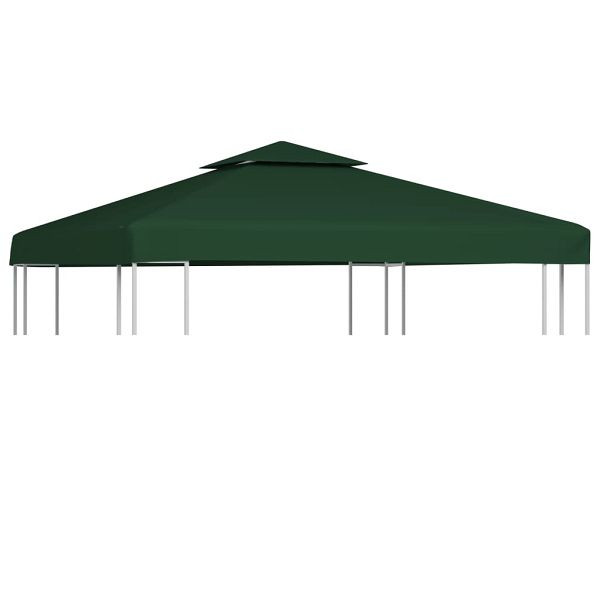 vidaXL Pavillon-Ersatzdach 310 g/m² Grün 3x3 m, 40876