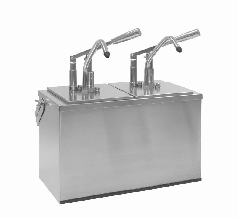 Produktbild von CCAUUB 4 Liter Edelstahl Soßenspender Pump Dispenser Soßenpumpenspender