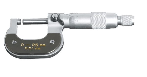 Kraftwerk Außen-Mikrometer 0-25 mm, Genauigkeit: 0,01 mm, 2975