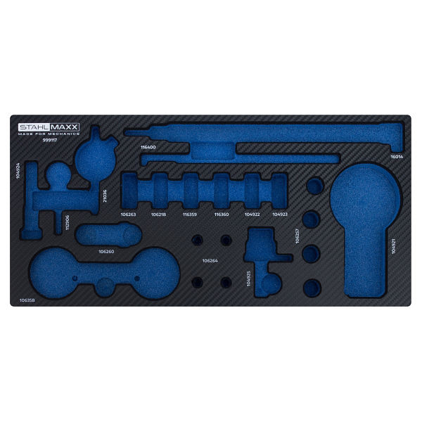 Stahlmaxx 1/3 Schaumstoffeinlage wie VAG für Motorcode AXU, BAG und weitere, XXL-999117S