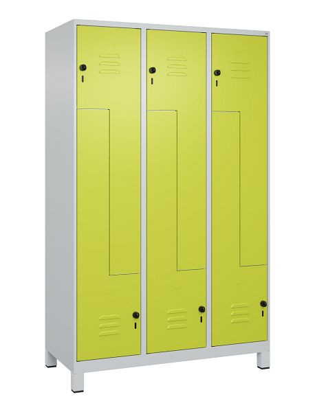 C+P Z-Spind Classic PLUS, C Z-Spind, Classic PLUS, Füße, 6 Abteile, 1950x1200x500mm, 7035/0024, Drehriegel, 080013-326 S10010