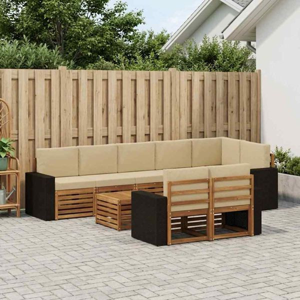 vidaXL Sofagarnituren Massivholz Akazie, 3384544, 8721288692832
