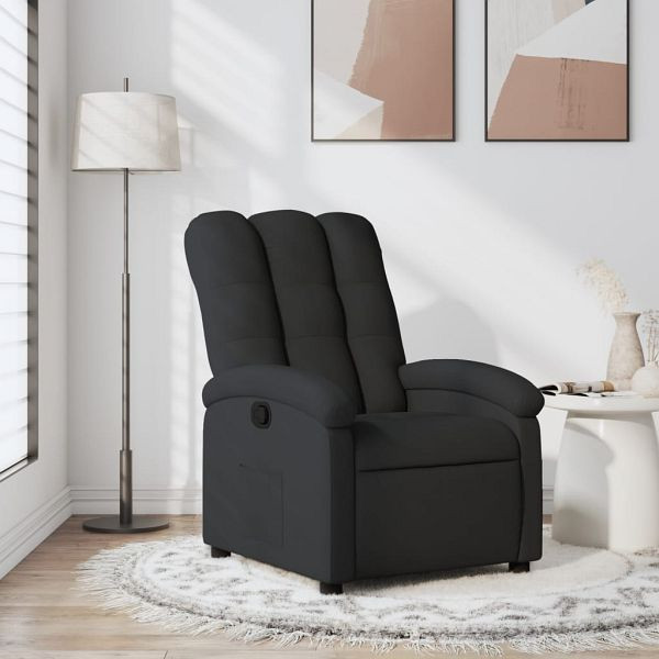 vidaXL Relaxsessel Schwarz Stoff, 371729, 8721012199217