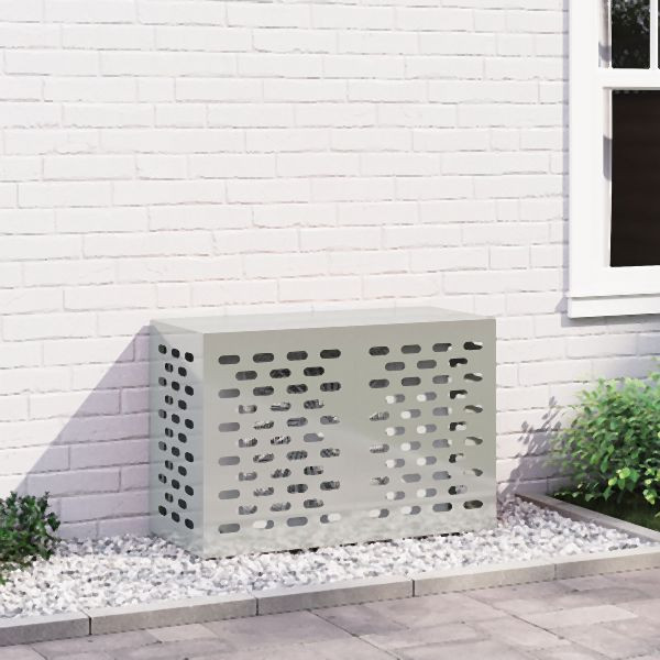 vidaXL Klimaanlagenabdeckung 90x40x60 cm Verzinkter Stahl, 865895