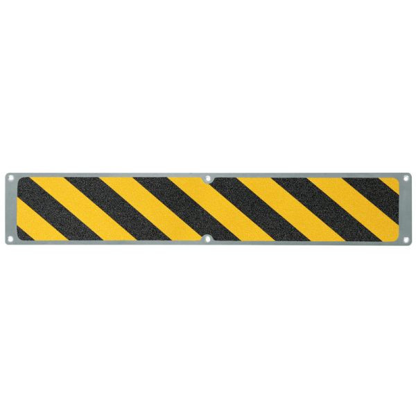 Mehlhose Antirutschplatte Aluminium mit m2 Antirutschbelag, schwarz/gelb 114x635mm, APM1WF1