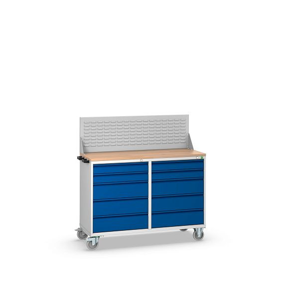 bott verso Aufsatzrahmen mit perfo Schlitzplatte BxTxH: 1300 x 215 x 400 mm, RAL 7035, 41022033.16