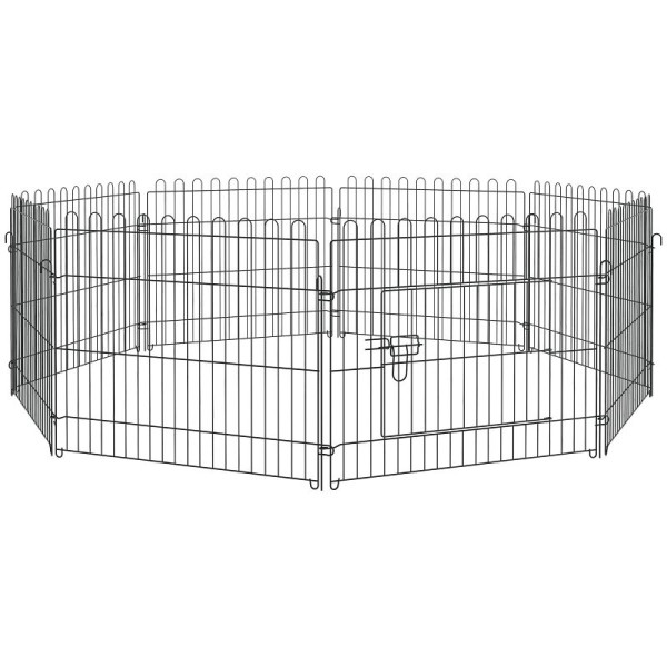 PawHut Welpenauslauf Elpenzaun Laufstall Freilaufgehege Welpengitter 5 Maßen (Maße: 71x61cm), D06-025