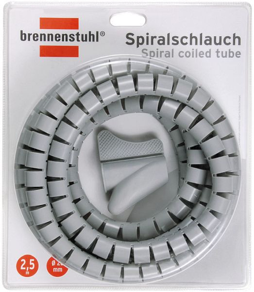 Brennenstuhl Spiralschlauch L = 2,5m; Ø = 20mm grau, 1164360