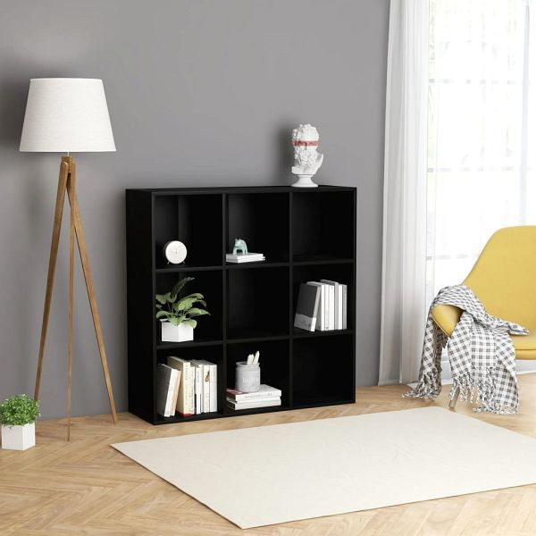 vidaXL Bücherregal Schwarz 98x29x97,5 cm Holzwerkstoff, 801126