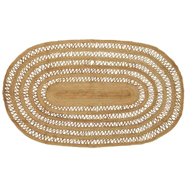 vidaXL Teppich Braun 152 x 245 cm Jute, 42010816, 8721288664624