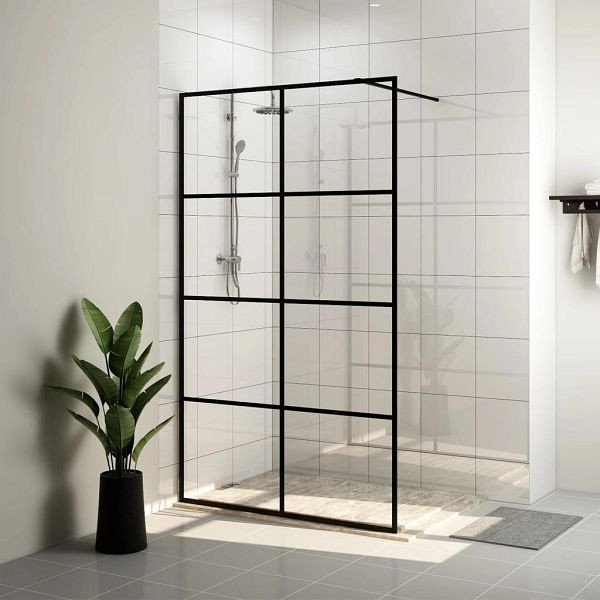 vidaXL Duschwand für Begehbare Dusche mit Klarem ESG Glas 90x195 cm, 151034
