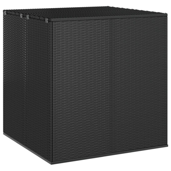 vidaXL Garten-Kissenbox PE Rattan 100x97,5x104 cm Schwarz, 317226