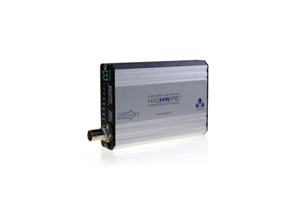 Veracity HIGHWIRE Powerstar Quad Medienkonverter, 4 Kanäle, Ethernet über Koax, 4x PoE, VHW-HWPS-C4