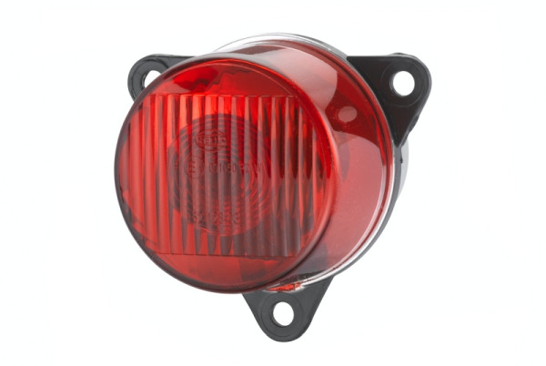 HELLA Nebelschlussleuchte, Halogen, 24/12V, Einbau, Lichtscheibenfarbe: rot, Stecker: Flachstecker, rechts/links, 3-Punkt Befestigung, 2NE 008 221-031