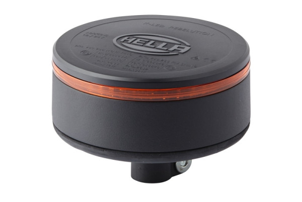 HELLA LED-Blitz-Kennleuchte, K-LED Rebelution, 12/24V, gelb, Anbau/Rohrstutzen, flexibel, 2XD 455 255-011