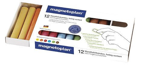 Magnetoplan Kreide farbig, VE: 12 Stück, 12306