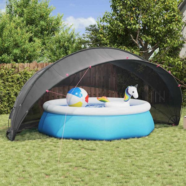 vidaXL Pool-Dome Schwarz 546 x 516 x 250 cm, 42001130