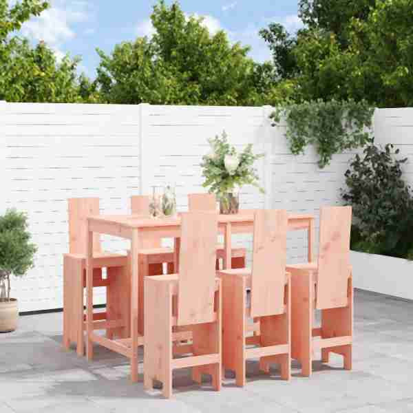 vidaXL 7-tlg. Gartenbar-Set Massivholz Douglasie, 3157786