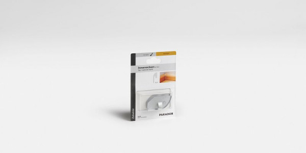 Parador Innenecken Typ 1 für Sockelleisten SL 2, Alu-Optik, 2 Stück, 279306