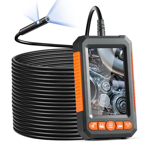 VEVOR Endoskopkamera Inspektionskamera 1080P Rohrkamera 15m Kabel 4,3" Display, FXKQXNKJDPM40XCXEV9