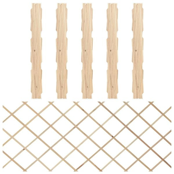 vidaXL Rankzäune Massivholz Tanne 180x80 cm, VE: 5 Stück, 316422