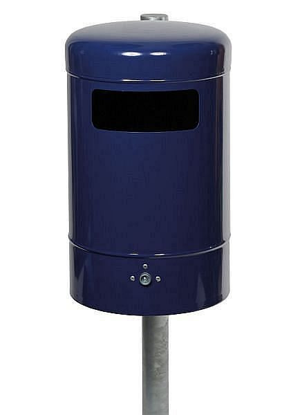 Renner Rund-Abfallbehälter ca. 50 L, mit Bodenentleerung, feuerverzinkt, 7022-00FV