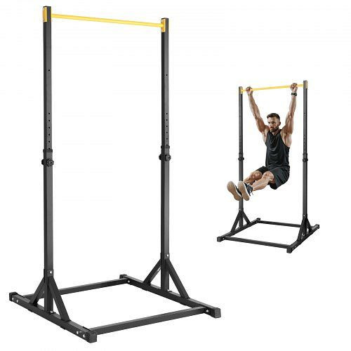 VEVOR Power Tower Dip-Station, 8-stufig Höhenverstellbarer Klimmzugstangenständer, Gewichtskapazität 140 kg, DGYTXSJKDJGDK356AV0