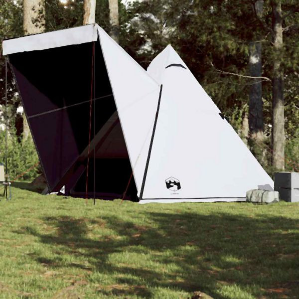 vidaXL Tipi-Familienzelt 6 Personen Weiß Verdunkelt Wasserdicht, 4009441