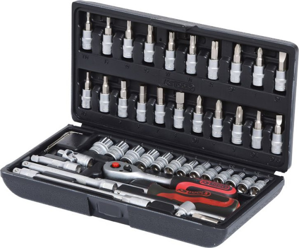 KS Tools 1/4" Steckschlüssel-Satz, 46-teilig, 911.0646, 4042146043257
