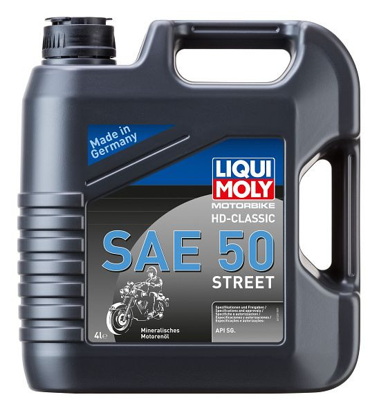 LIQUI MOLY Motoröl Motorbike HD-Classic SAE 50 Street, Kanister Kunststoff, VE: 4 Liter, 1230