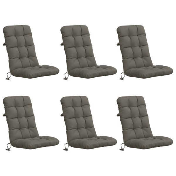 vidaXL 6-teiliges Hochlehner Kissenset VIANEN 6 pcs 100 % Polyester, 953778
