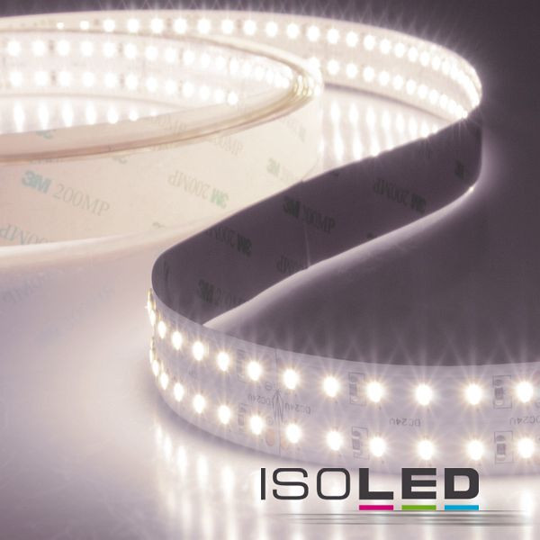 ISOLED LED CRI940 Flexband, 24V DC, 30W, zweireihig, IP20, 4000K, 5m Rolle, 240 LED/m, 112311