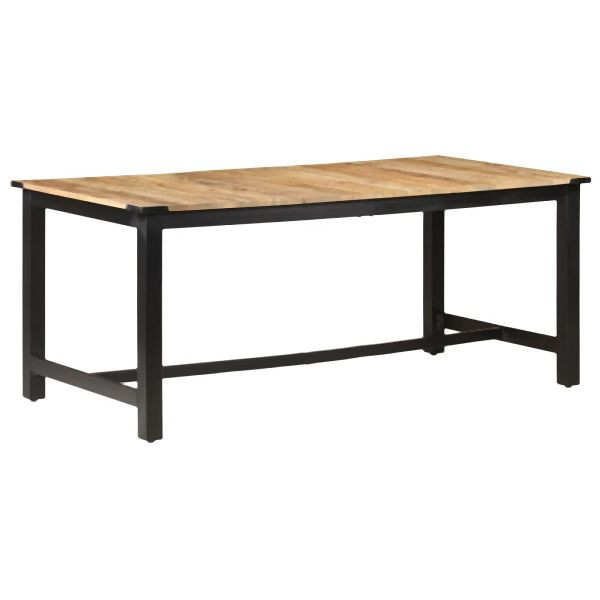 vidaXL Esstisch 180 x 90 x 76 cm Raues Mango-Massivholz, 287436