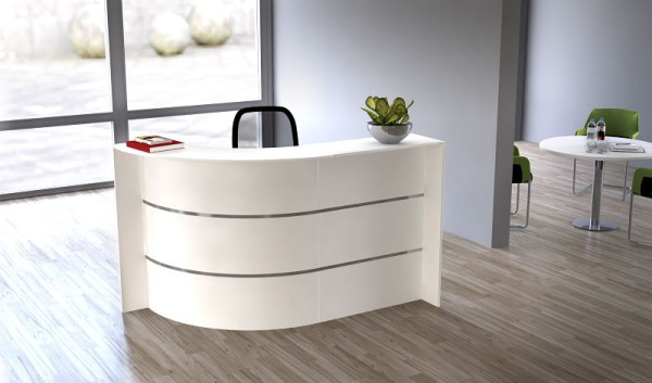 Kerkmann Bari Kompakttheke, B 1750 x T 950 x H 1120 mm, weiß, 21354910