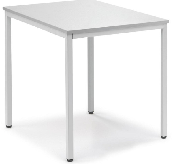 Deskin Besprechungstisch BASE-MODUL, Platte Dekor Lichtgrau, Gestell Lichtgrau RAL 7035, B 800 x T 700 x H 720 mm, 283480