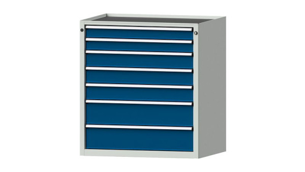 ANKE Werkbänke Schubladenschrank, Modell 3005 V, 910 x 675 x 980 mm, RAL 7035/5010, Wanne, 611.208