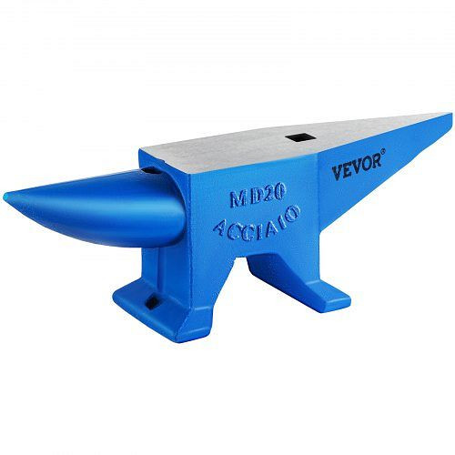 VEVOR Schmiede Amboss 20KG Schmiede Zubehör Amboss Werkzeuge geschmiedeter Stahl mit rundem und quadratischem Loch robust, GZ20KGGZ000000001V0