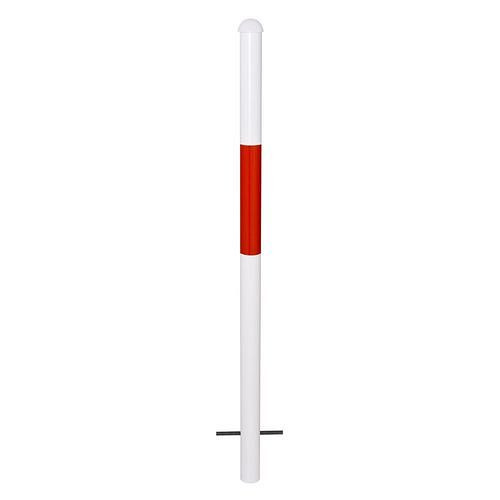 Moravia Systemgeländer Classique, Standrohr, feuerverzinkt rot-weiß, zum Aufdübeln, Höhe 1000 mm, 310994
