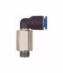 Riegler L-Steckverschraubung lang, drehbar, Außengewinde konisch mit Gewindebeschichtung, 109321