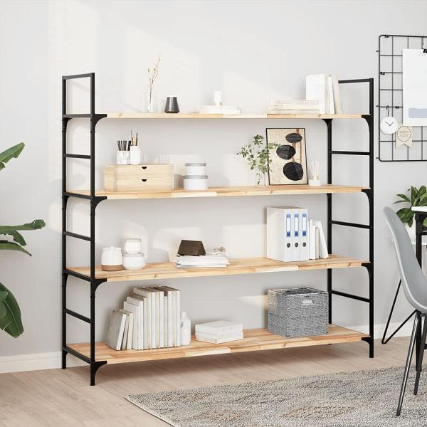 vidaXL Schweberegale 2 Stück 160x40x2 cm Massivholz Akazie Unbehandelt, 3279412