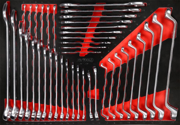 KS Tools Schraubenschlüssel-Satz in Schaumstoffeinlage, 41-teilig, 811.2041