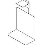 Deskin CPU-Halter, Metall Alusilber RAL 9006, B 500 x T 400 x H 290 mm, 219446