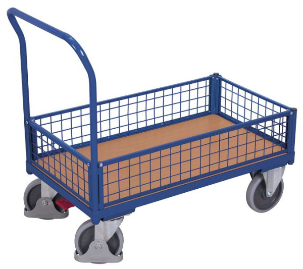 VARIOfit Kastenwagen mit Draht, Ladefläche: 1.010 x 650 mm, RAL 5010 enzianblau, sw-700.457